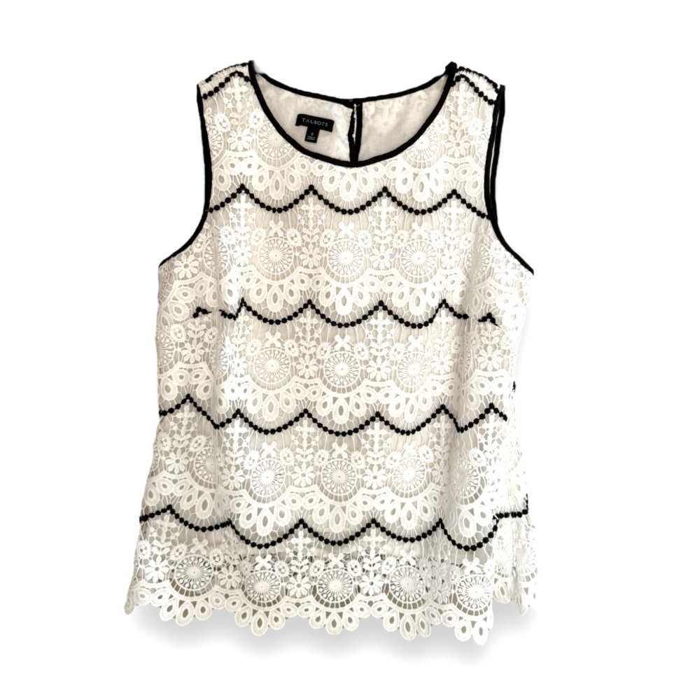 Talbots Lace Top Size 2